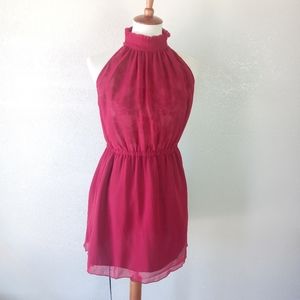5 for $25 ❤ Red High Neck A-line Minidress